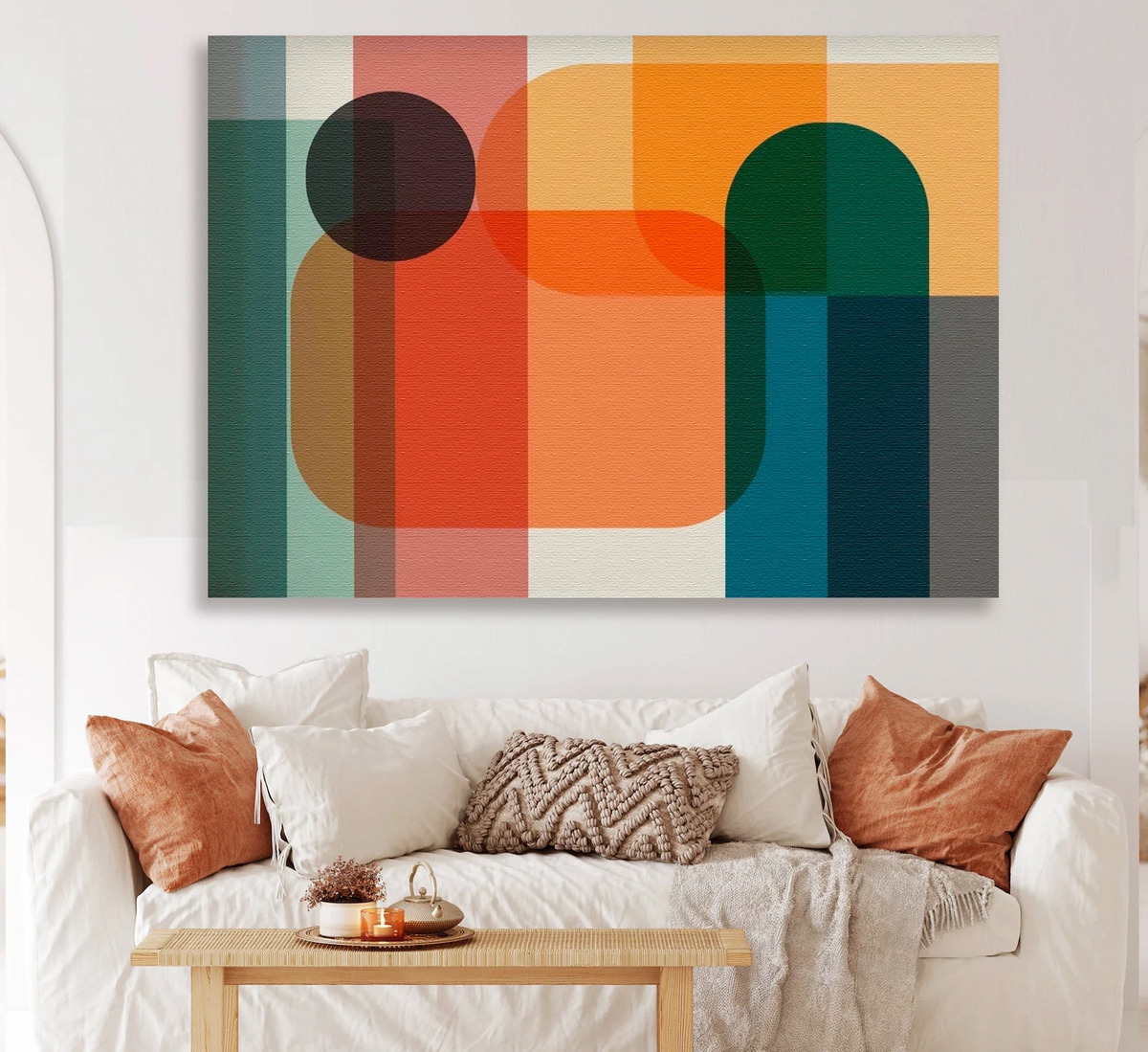 Cuadros Grandes Modernos Coloridos Modernos Abstracto Canvas