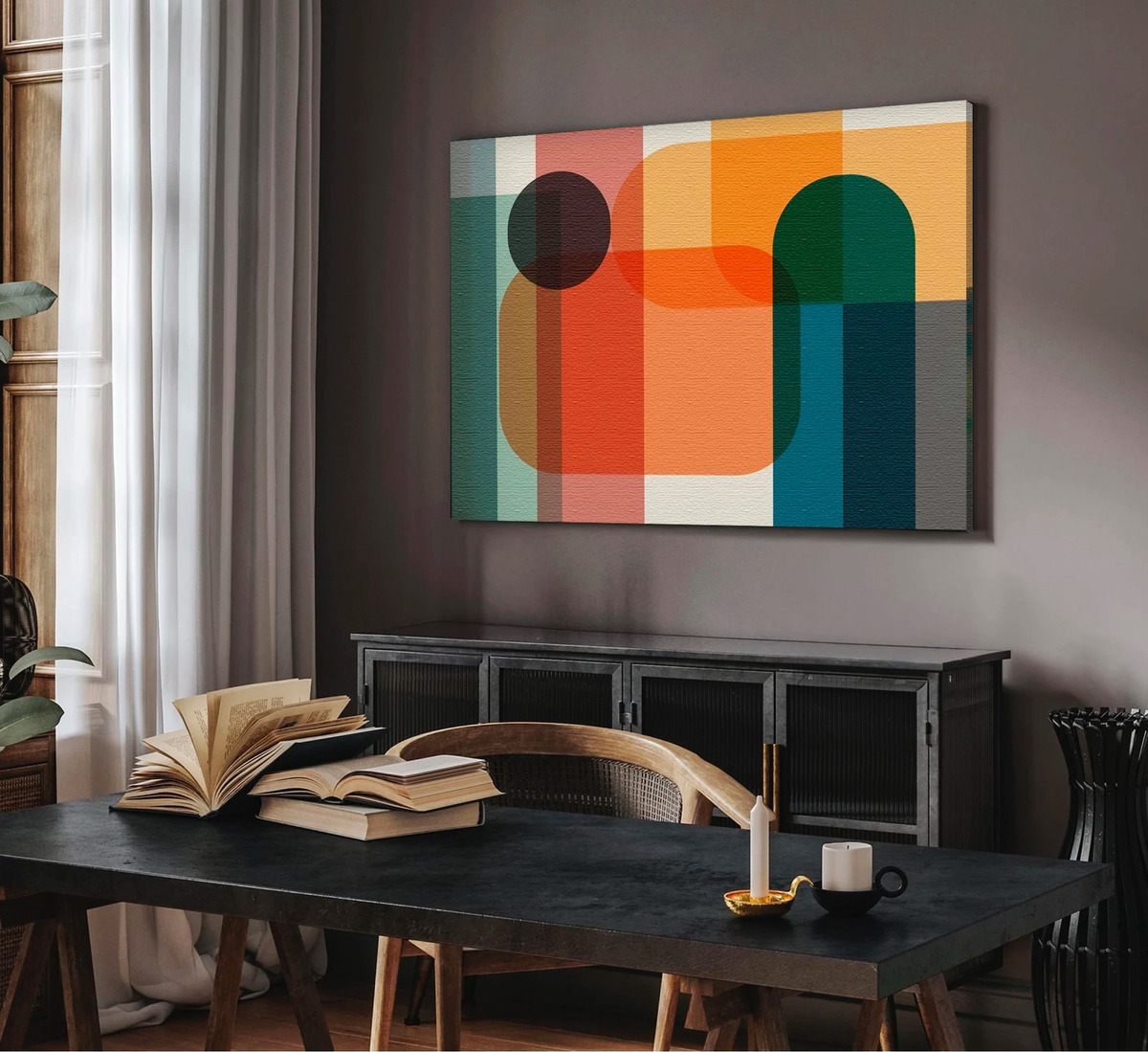 Cuadros Grandes Modernos Coloridos Modernos Abstracto Canvas