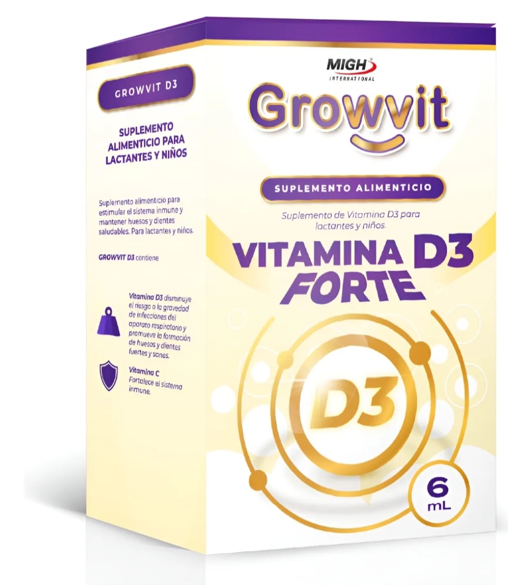 Growvit D3 Forte Gotas | Auxiliar en Sistema Inmunológico