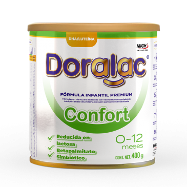 Doralac Confort - Fórmula con Hierro para Lactantes con Necesidades Especiales (Lata 400g)