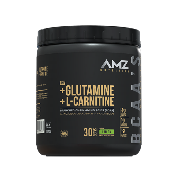 BCAA's + Glutamina & L-Carnitina | Sabor Limón: Hidratación y Rendimiento
