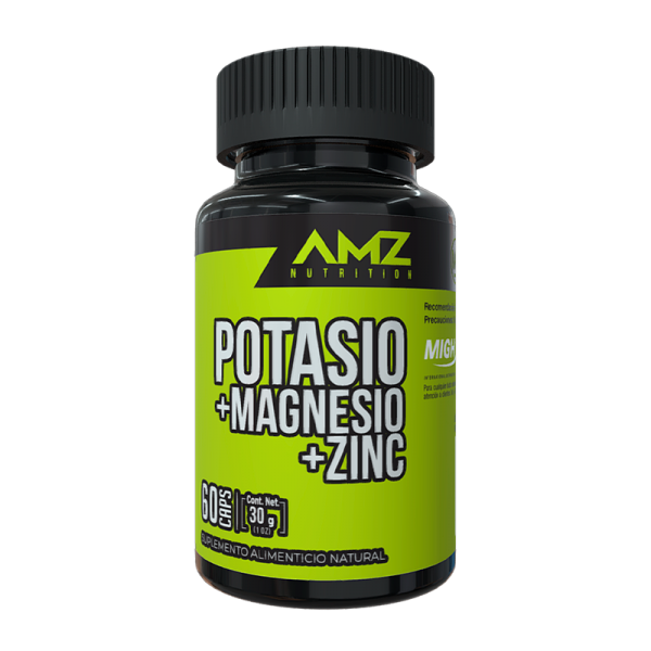 Potasio + Magnesio + Zinc | Recuperación y Músculos (60 Cáps)