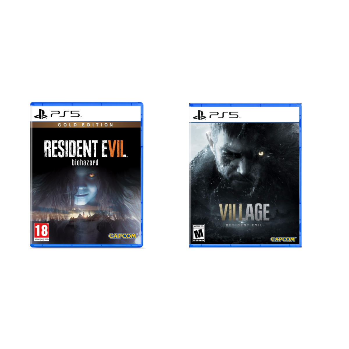 PS5 Juego Resident Evil Village + Ps5 Juego Resident Evil 7 Biohazard Gold Edition Bundle