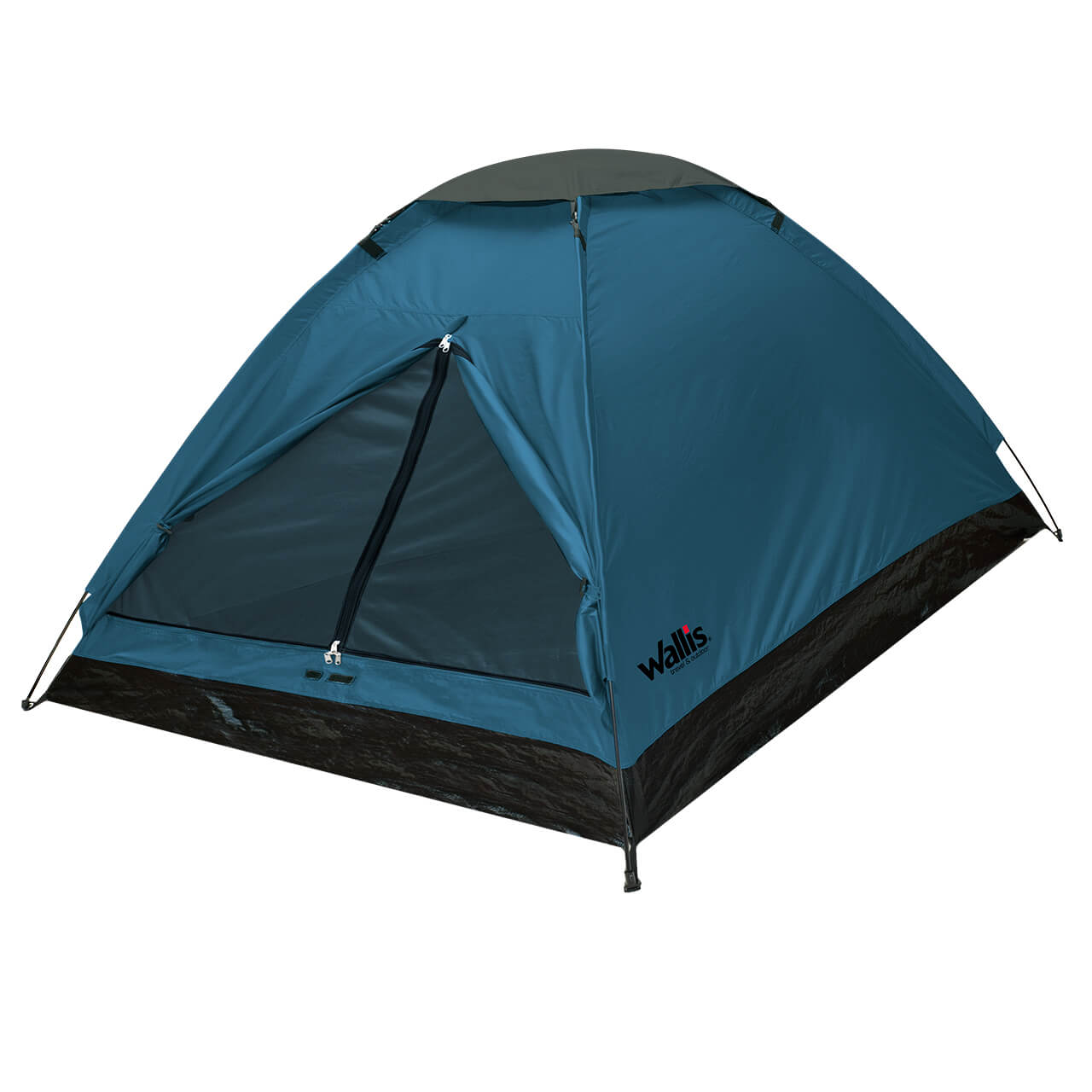 Casa de campaña MONODOME para 2 personas, semi-impermeable, T1782676,  azul con toldo gris