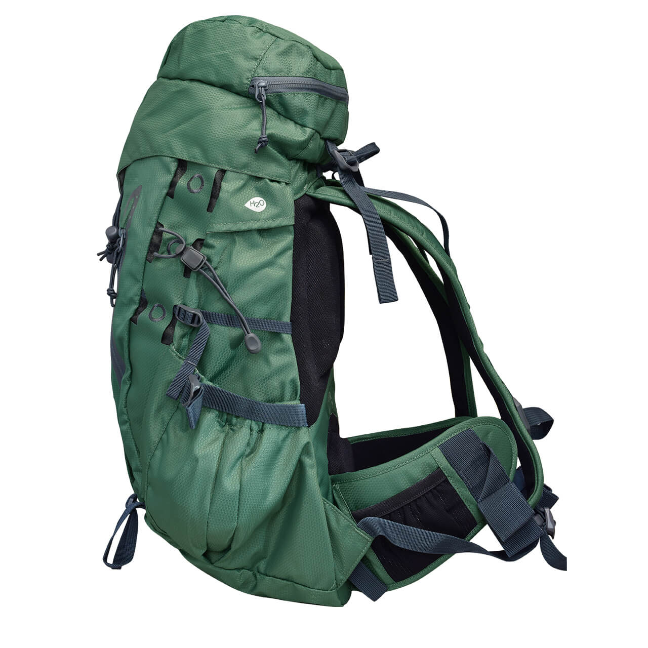 Mochila para media montaña THAPA 30 L, semi-impermeable, B1780491, verde con gris