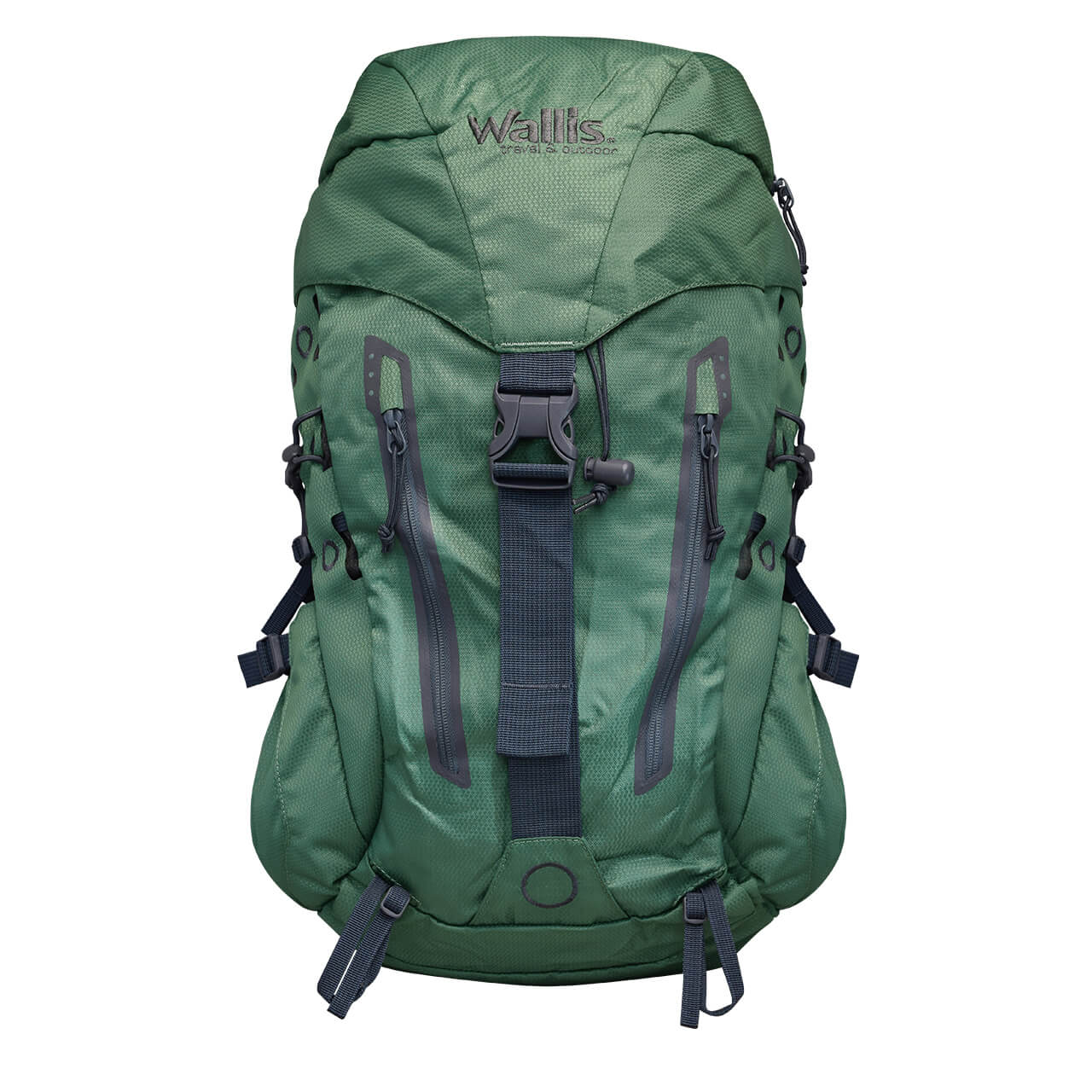 Mochila para media montaña THAPA 30 L, semi-impermeable, B1780491, verde con gris