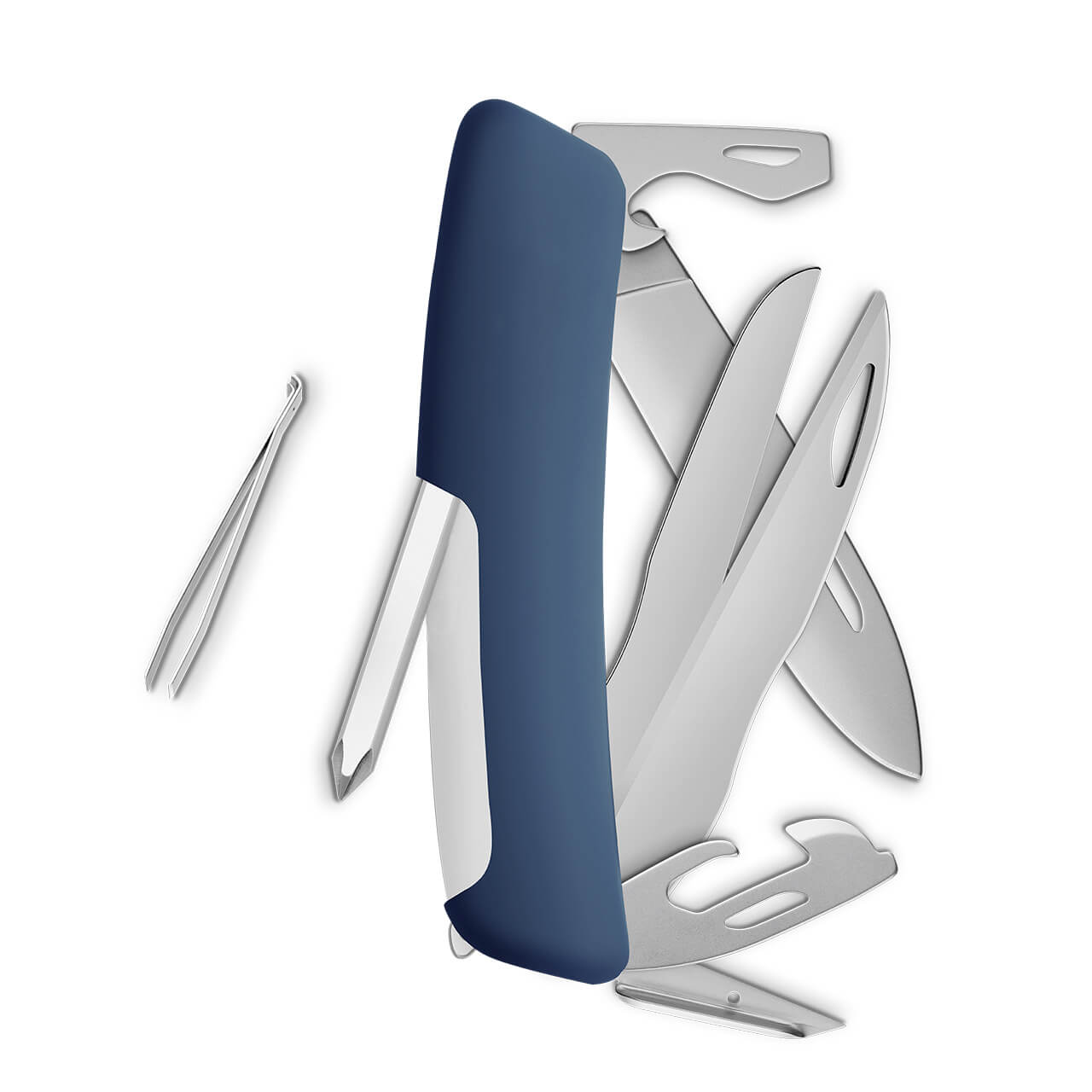 Navaja SWIZA KNR.0126.1920 ALLMATT Standard D08 R, 13 funciones, azul oscuro