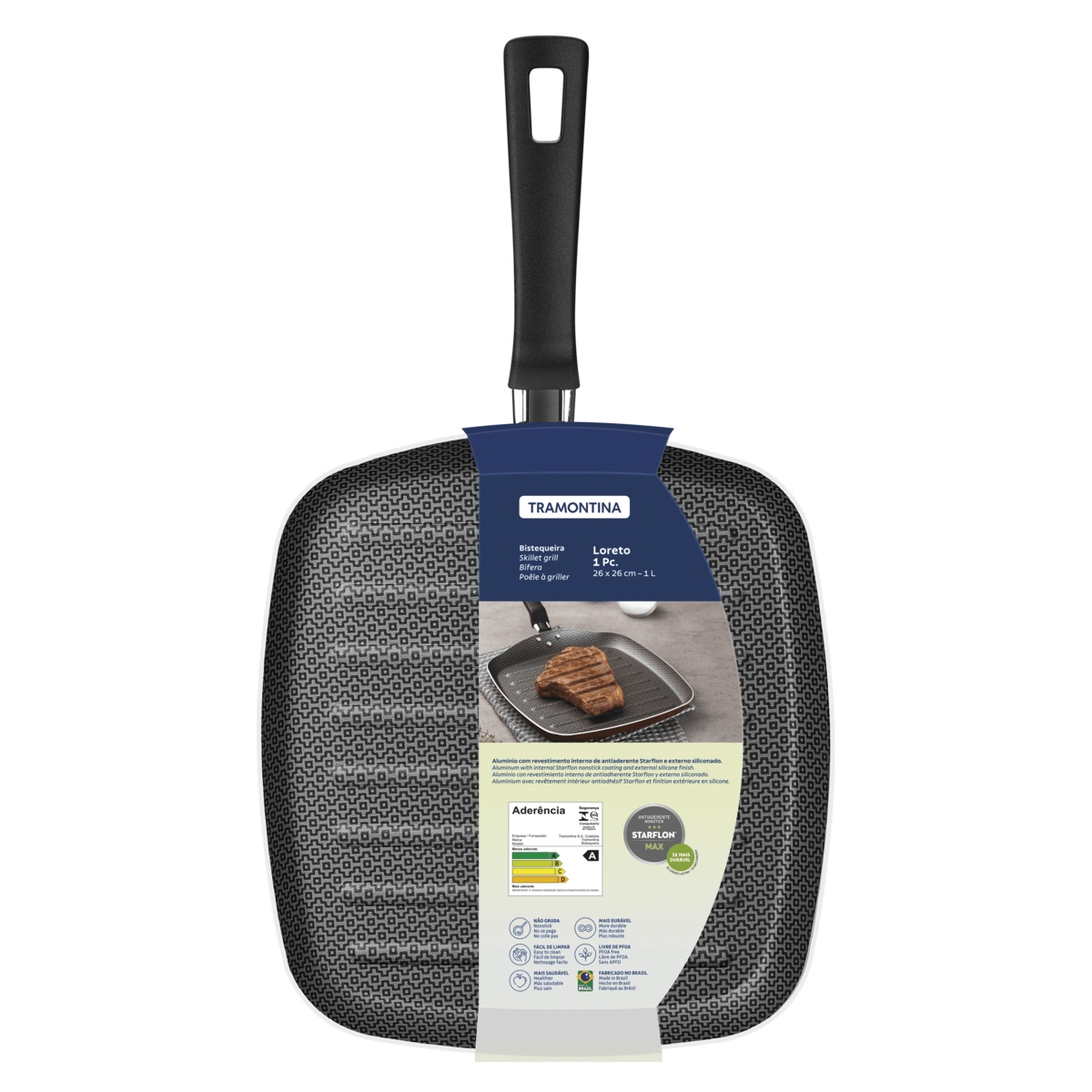 Bífera Tramontina 20392724 Loreto 26CM Rojo END1*