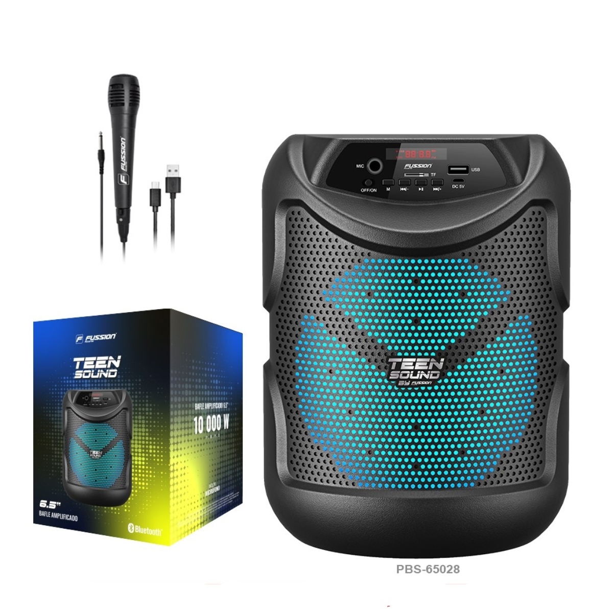 Bafle Amplificado Fussion PBS-65028 6.5" Teen Sound 10,000W ENDY3