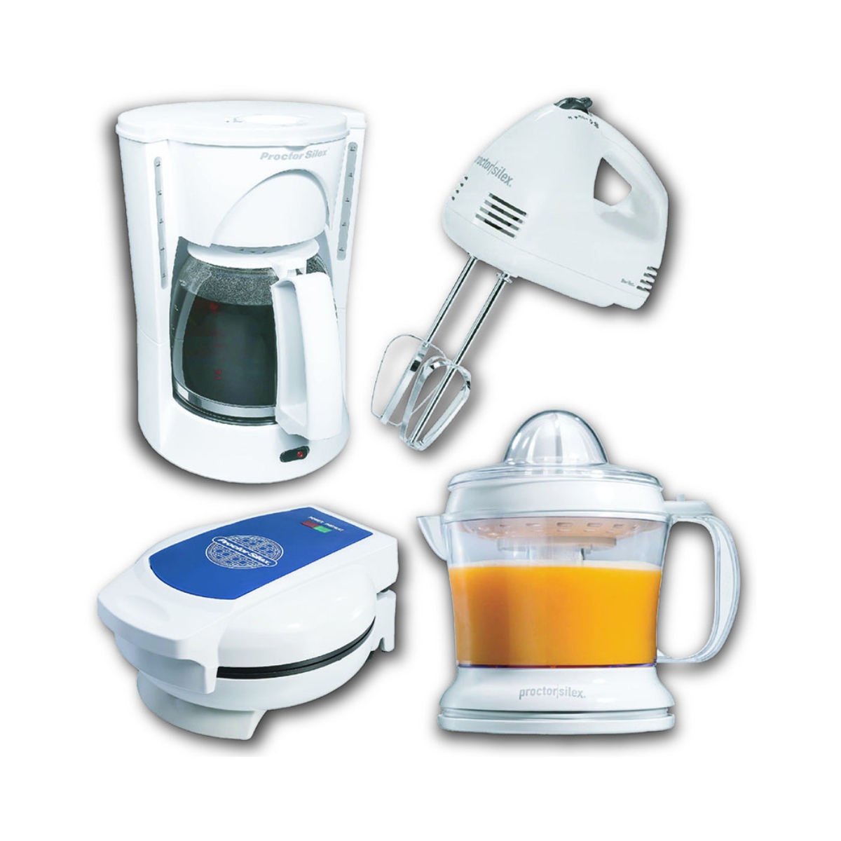 Combo Proctor Silex COM053 Batidora + Cafetera + Exprimidor + Wafflera SYP-Y