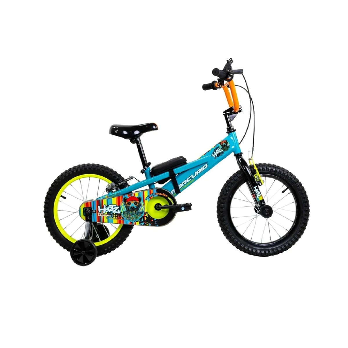 Bicicleta Mercurio Hertz R16 con Bocina Bluetooth 1 vel Aqua Celeste ENDY9