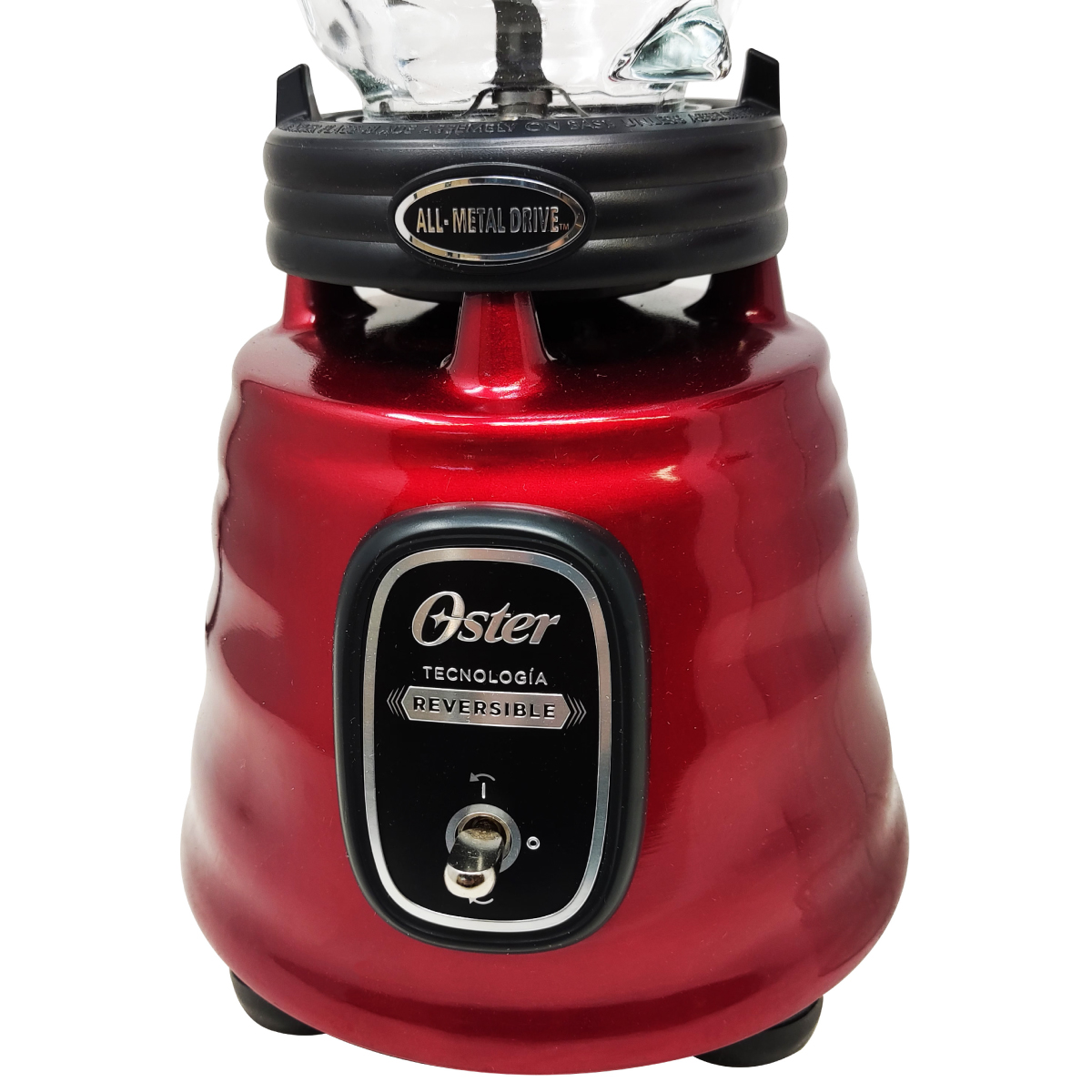 Licuadora Clásica Reversible 1 Velocidad + Pulso Vaso de Vidrio Rojo Oster BLSTBESTR (2114090)