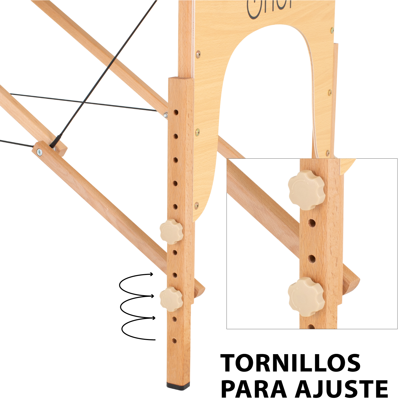 Cama De Masaje Portatil Onof Camilla Pestañas Profesional - Negro