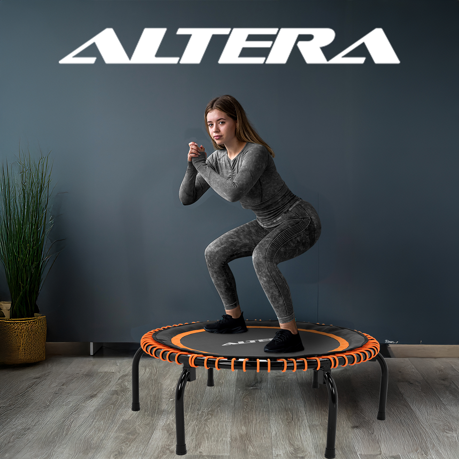 Altera Trampolín Fitness Tumbaline Profesional Para Aerobics - Naranja