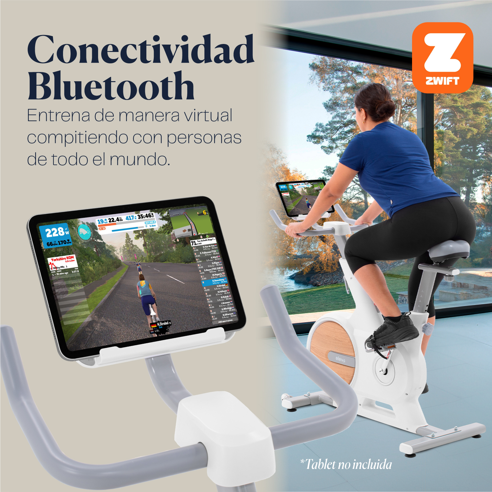 Bicicleta Fija Eleva Spinning Estatica Para Hacer Ejercicio