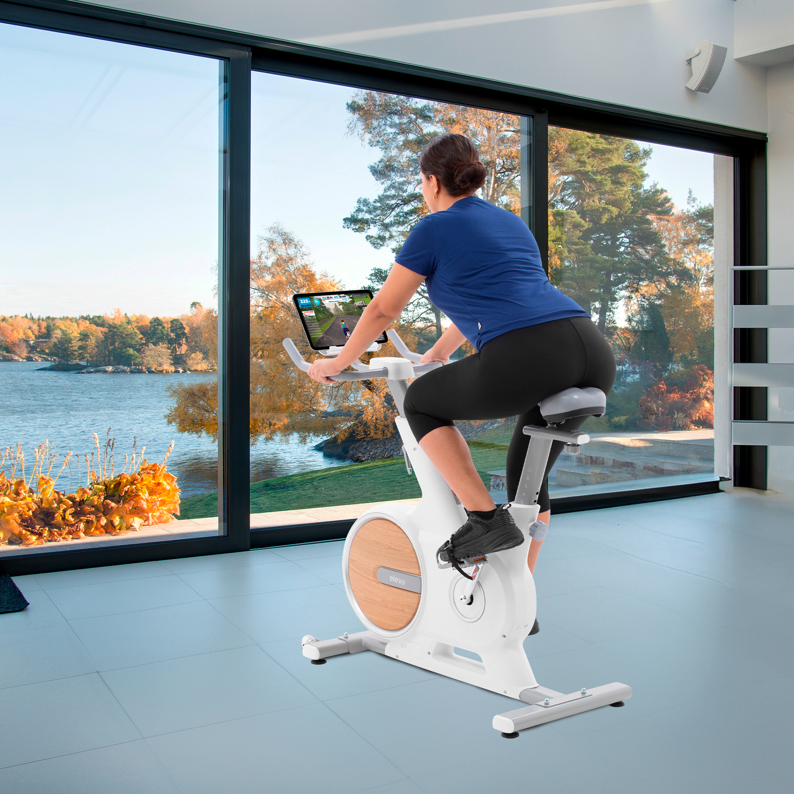Bicicleta Fija Eleva Spinning Estatica Para Hacer Ejercicio