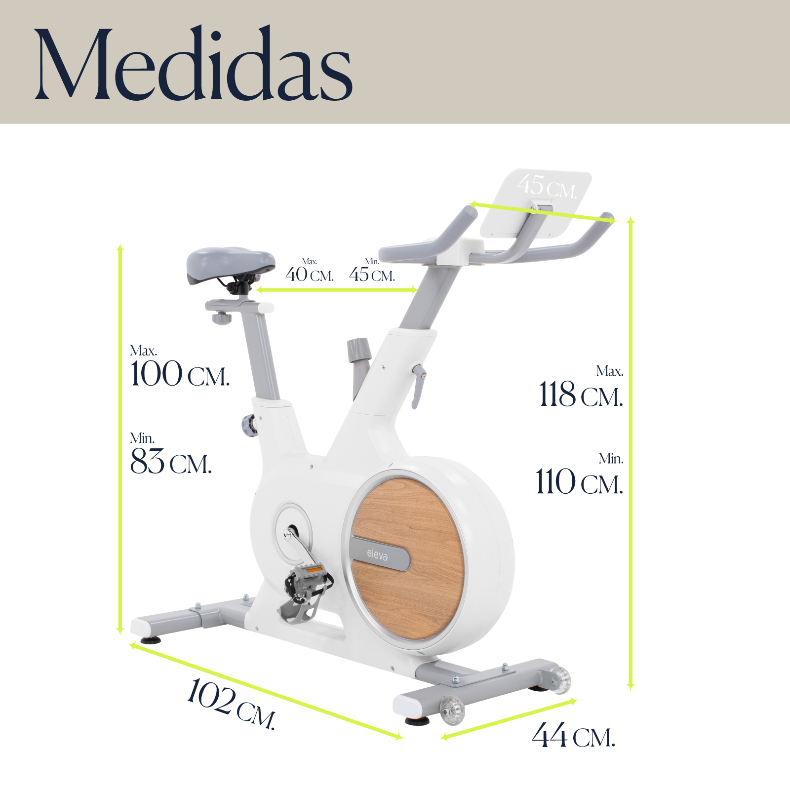 Bicicleta Fija Eleva Spinning Estatica Para Hacer Ejercicio