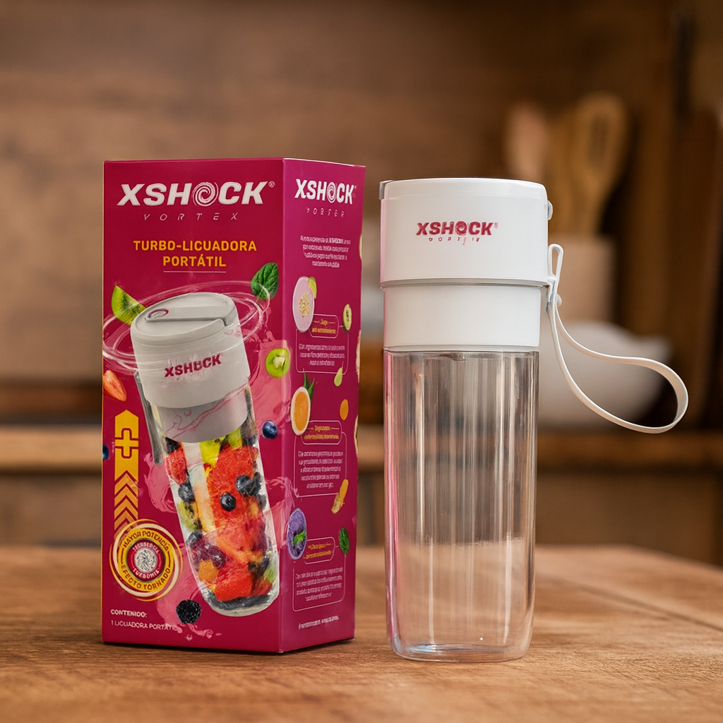 X Shock vortex Licuadora personal X Shock® Vortex, compacta, portátil y recargable