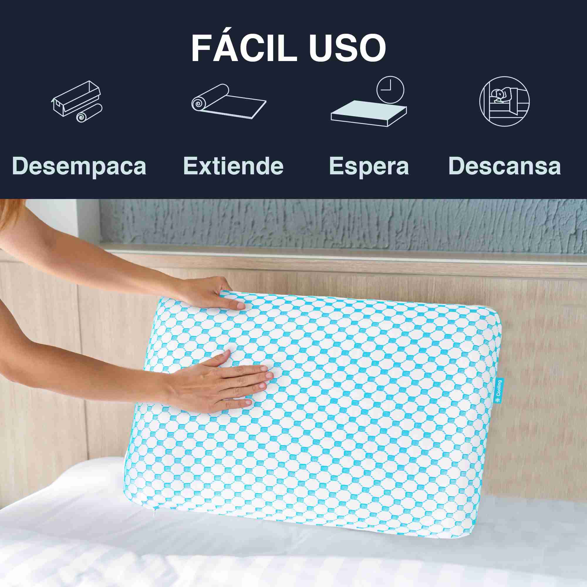 Set de 2 Almohadas Zenith Estándar Memory Foam