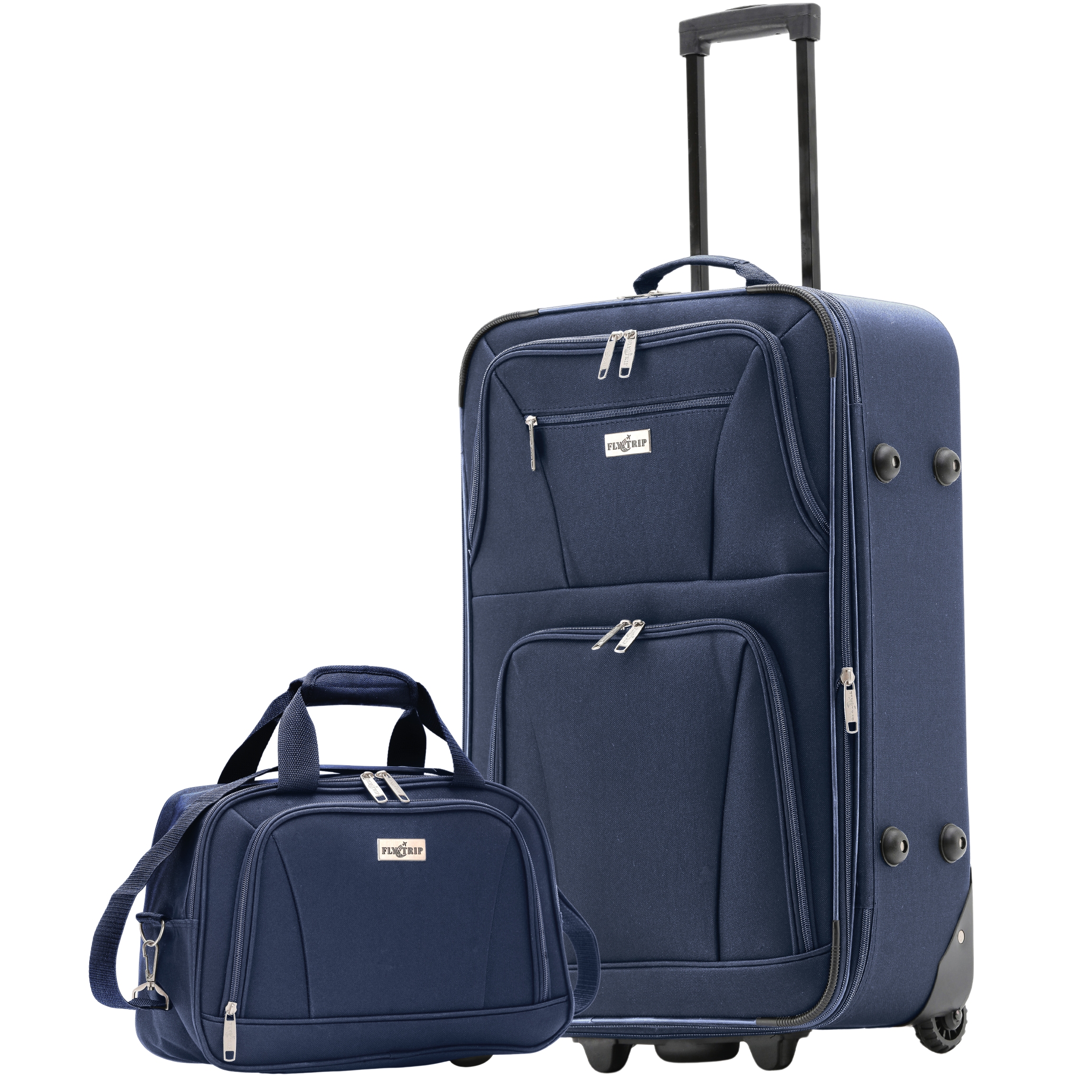 Maleta de Viaje Fly & Trip Medellín 20" Azul con Ruedas y Neceser