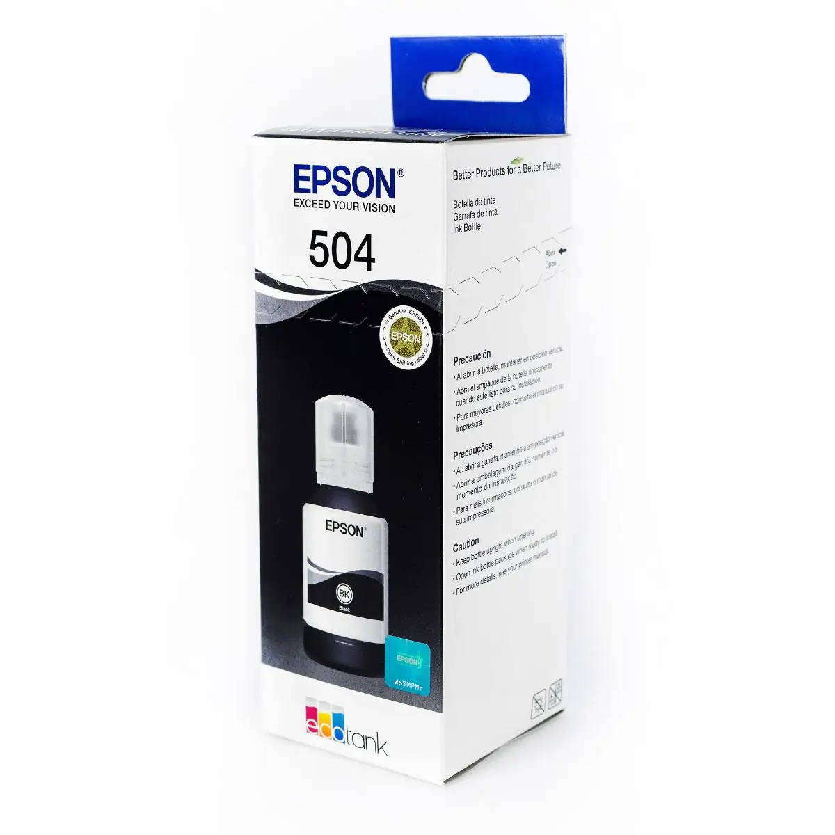 TINTA EPSON T504 NEGRA 127ML MULTIFUNCIONAL ECOTANK L6191 L6161 L4160 L4150 L1415 T504120-AL