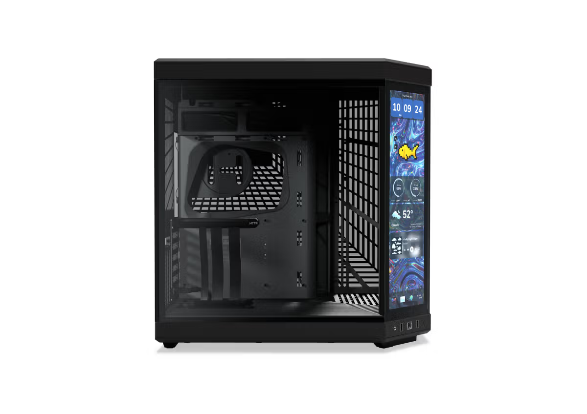  GABINETE HYTE Y70 TOUCH INFINITE EATX S/FUENTE CRISTAL NEGRO CS-HYTE-Y70TTI-BB