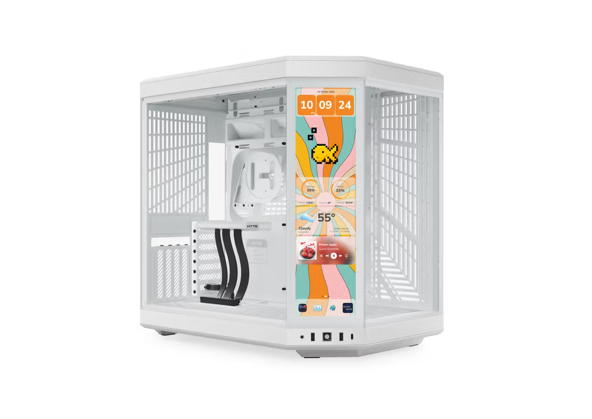  GABINETE HYTE Y70 TOUCH INFINITE EATX S/FUENTE CRISTAL BLANCO CS-HYTE-Y70TTI-WW