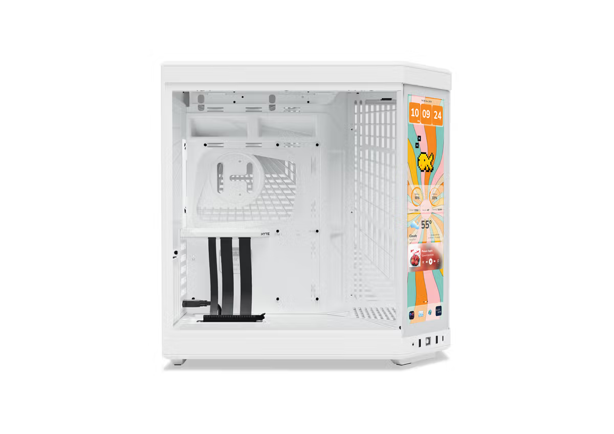  GABINETE HYTE Y70 TOUCH INFINITE EATX S/FUENTE CRISTAL BLANCO CS-HYTE-Y70TTI-WW