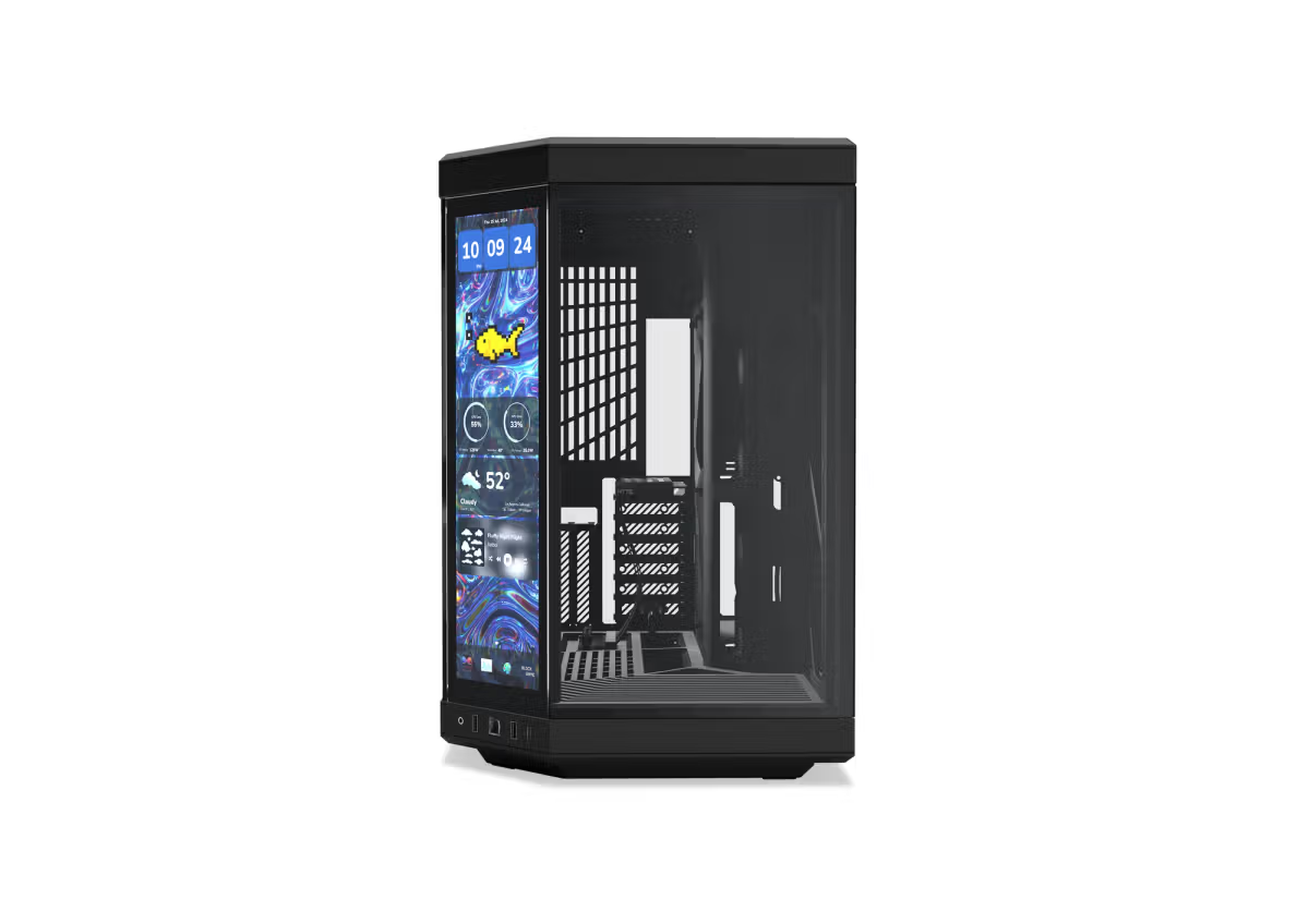  GABINETE HYTE Y70 TOUCH INFINITE EATX S/FUENTE CRISTAL NEGRO CS-HYTE-Y70TTI-BB