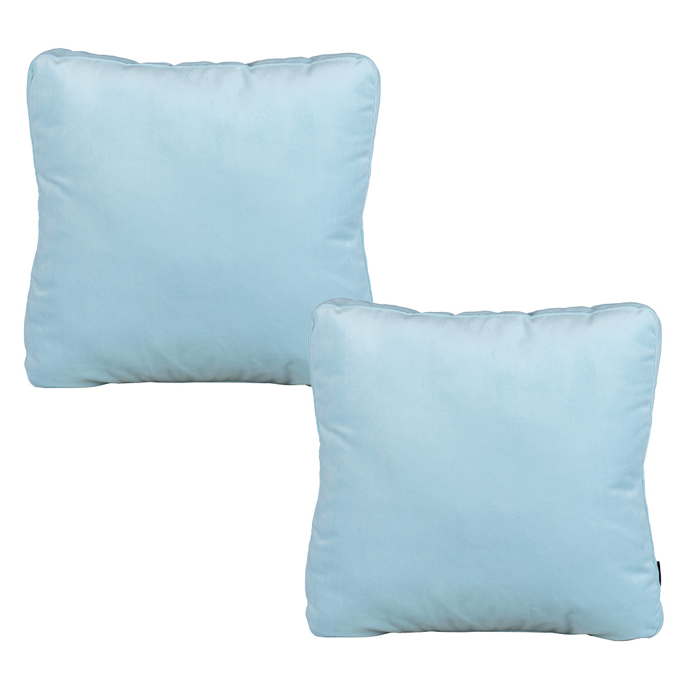 Set de 2 Cojines Decorativos Dicasa Zita Cielo Cuadrado Grande