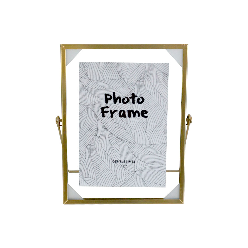 Ilios Innova | Kit De 3 Portarretratos Para Fotografía Ilios Innova Metálico Color Dorado