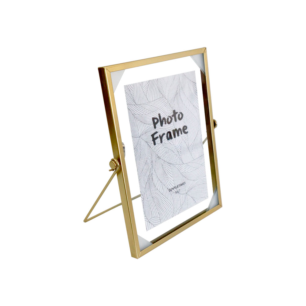 Ilios Innova | Kit De 3 Portarretratos Para Fotografía Ilios Innova Metálico Color Dorado