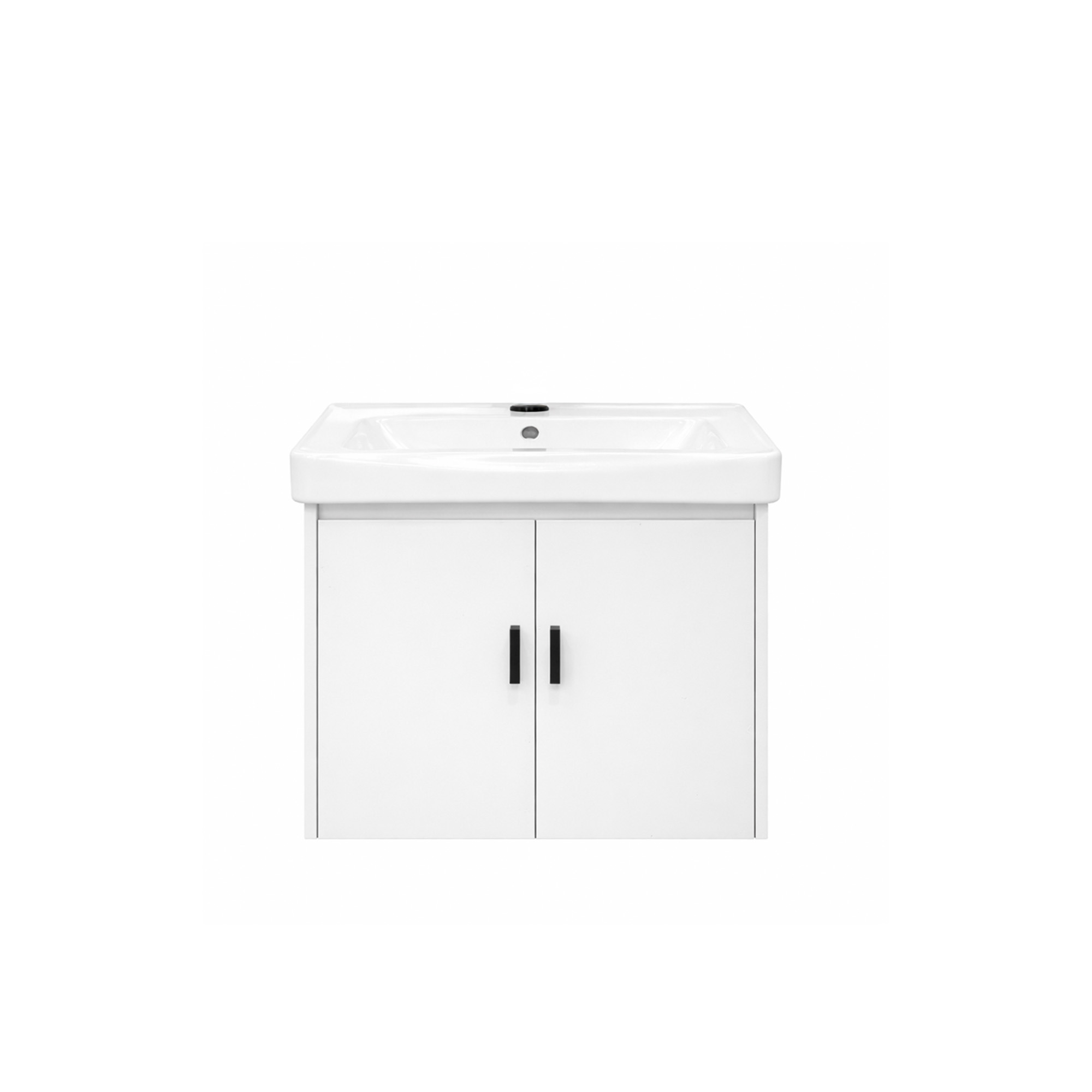 Ilios Innova | Lavamanos Flotante con Gabinete, Diseño Moderno Blanco y Almacenamiento Funcional