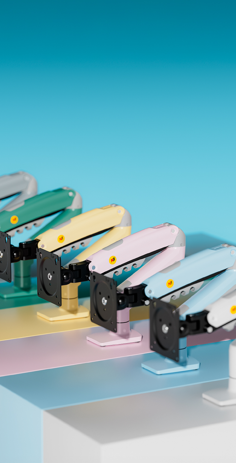 NB Soporte para Monitor 17”-30” – Brazo Ajustable 360° Verde