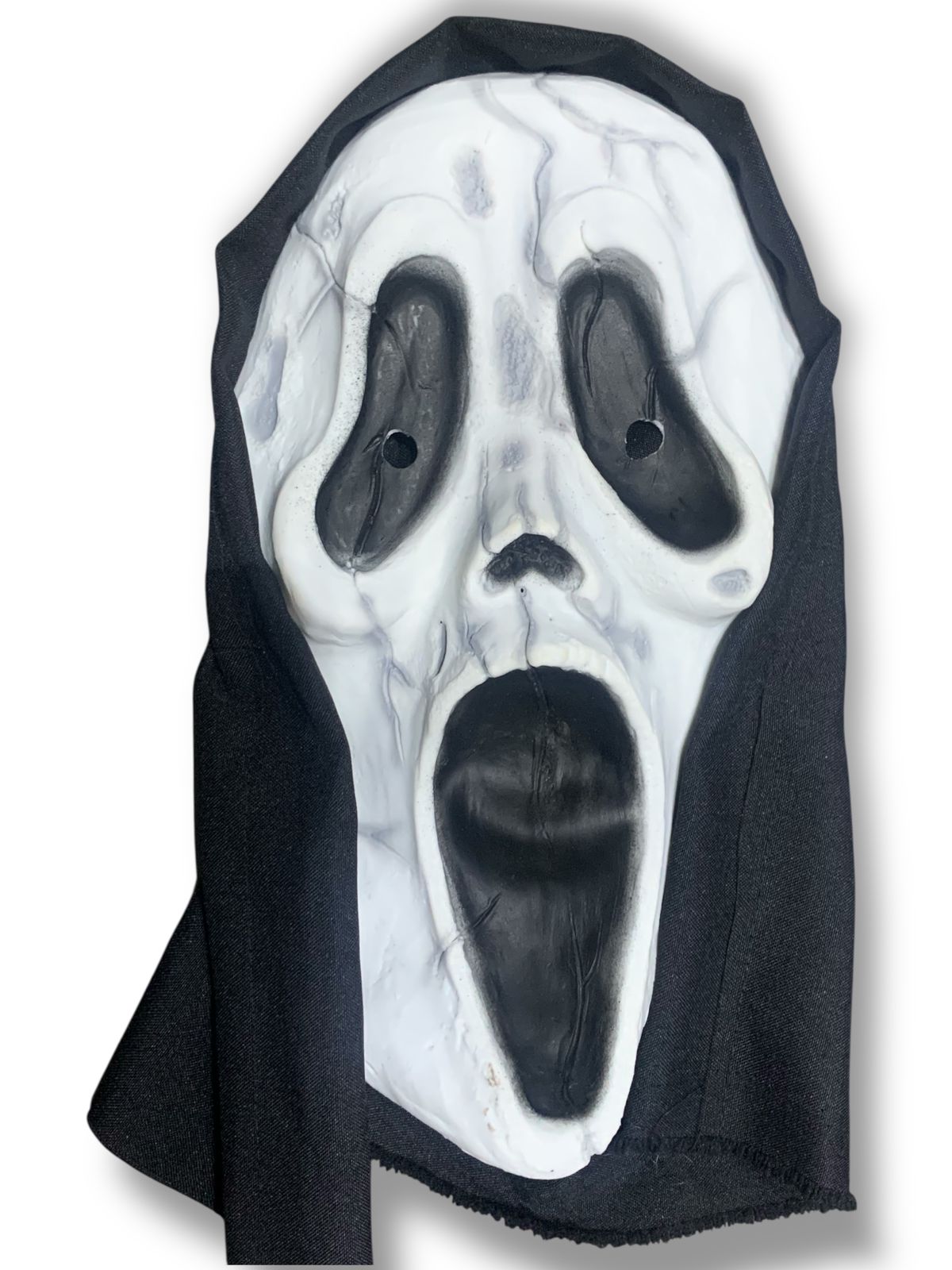 Mascara Scream Grietas Disfraz GhostFace Halloween Cosplay con capucha