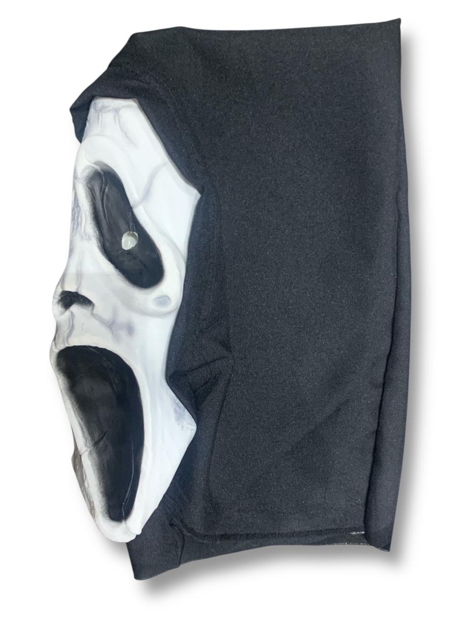 Mascara Scream Grietas Disfraz GhostFace Halloween Cosplay con capucha