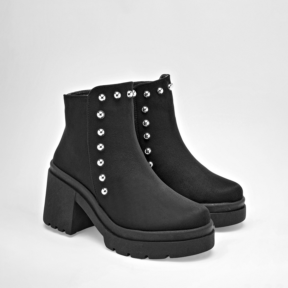 Calzado pasion botín casual  para mujer  negro cod 137218-E