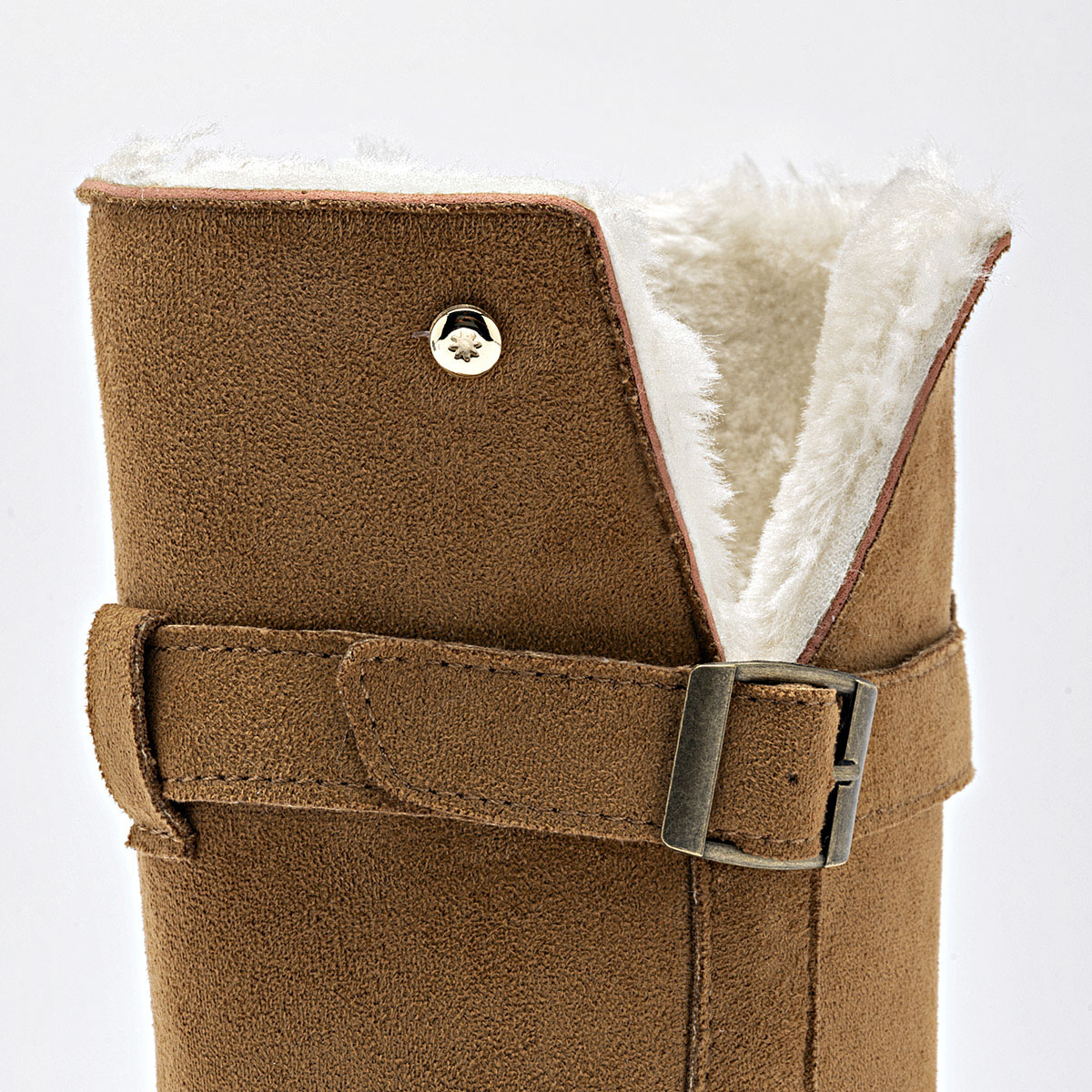 Moramora bota invernal  para mujer  camel cod 137981-E