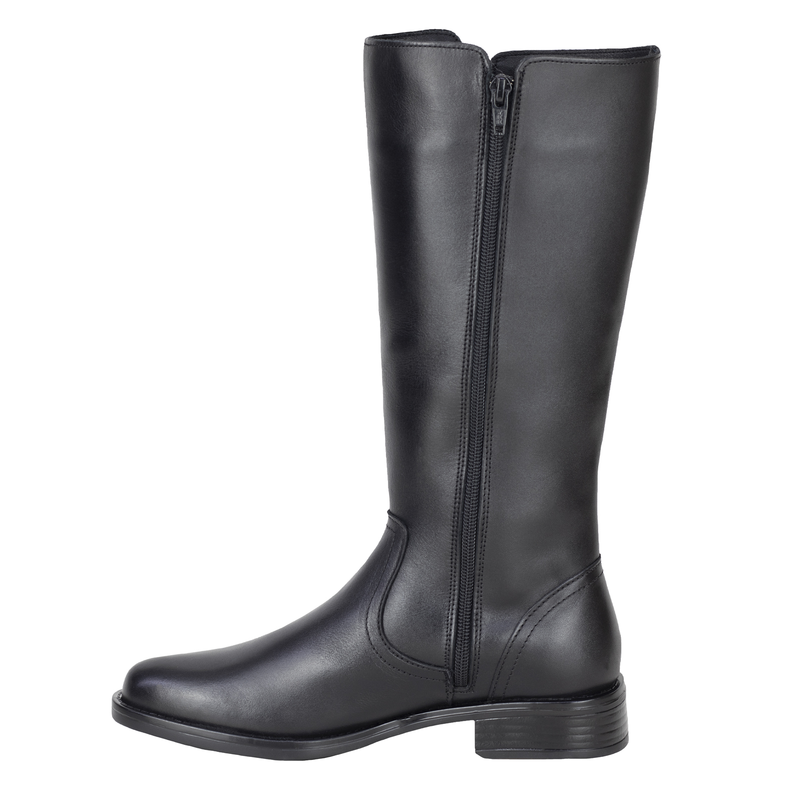 Bota Larga Elegante Gino Cherruti Mujer 5308 Negro Con Tacón