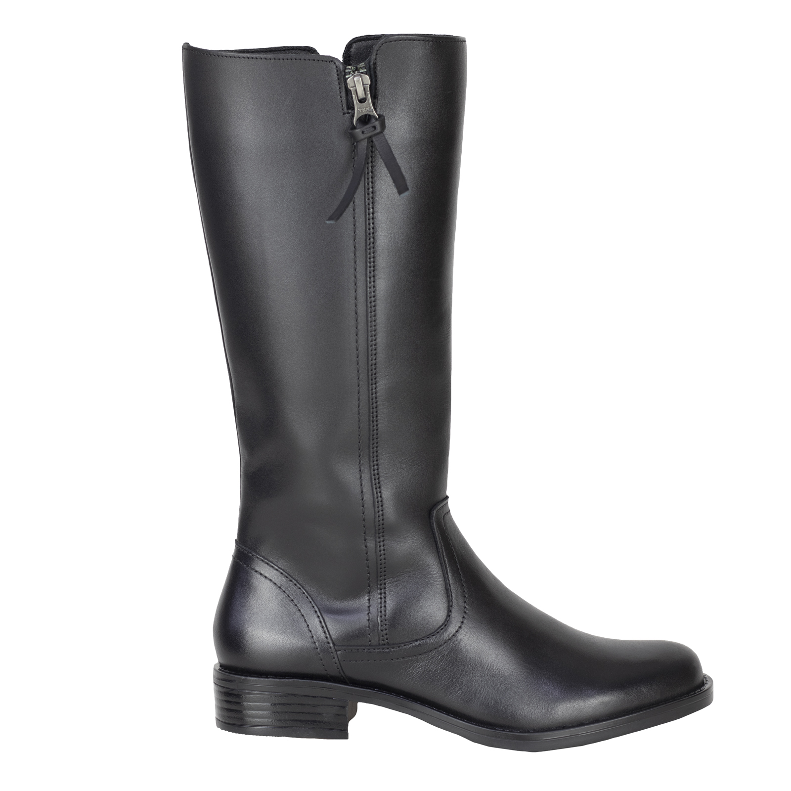 Bota Larga Elegante Gino Cherruti Mujer 5308 Negro Con Tacón