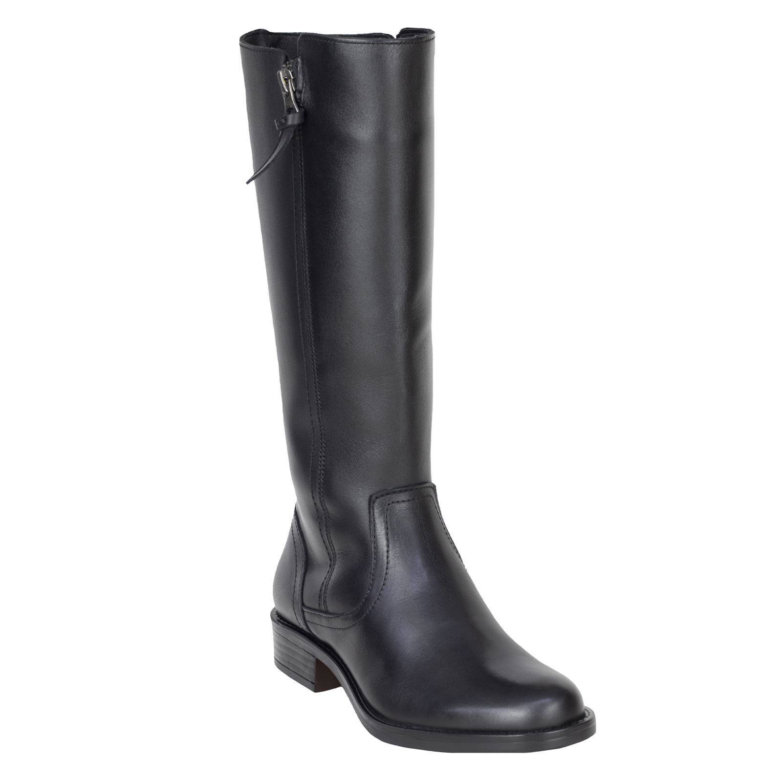 Bota Larga Elegante Gino Cherruti Mujer 5308 Negro Con Tacón