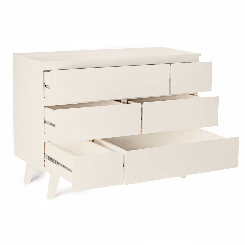 Cómoda Valencia  Infantil con 6 cajones - Disponible en 7 acabados mate