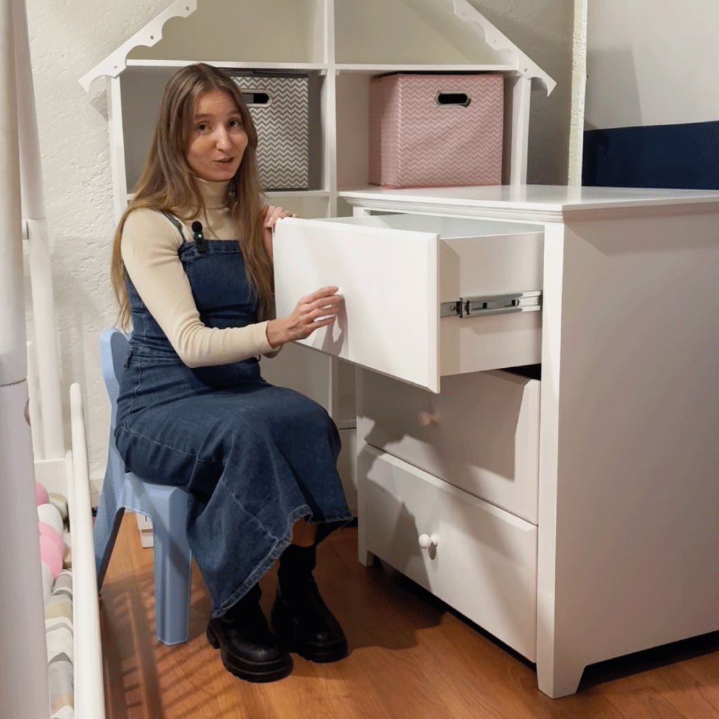 Cómoda Fontana montessori con 3 cajones – Diseño Moderno en 7 Acabados Mate