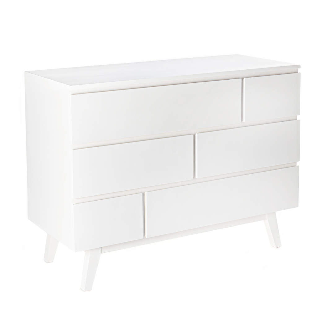 Cómoda Valencia  Infantil con 6 cajones - Disponible en 7 acabados mate