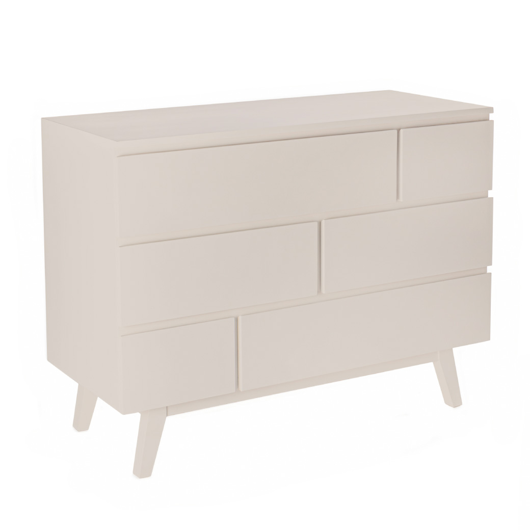 Cómoda Valencia  Infantil con 6 cajones - Disponible en 7 acabados mate