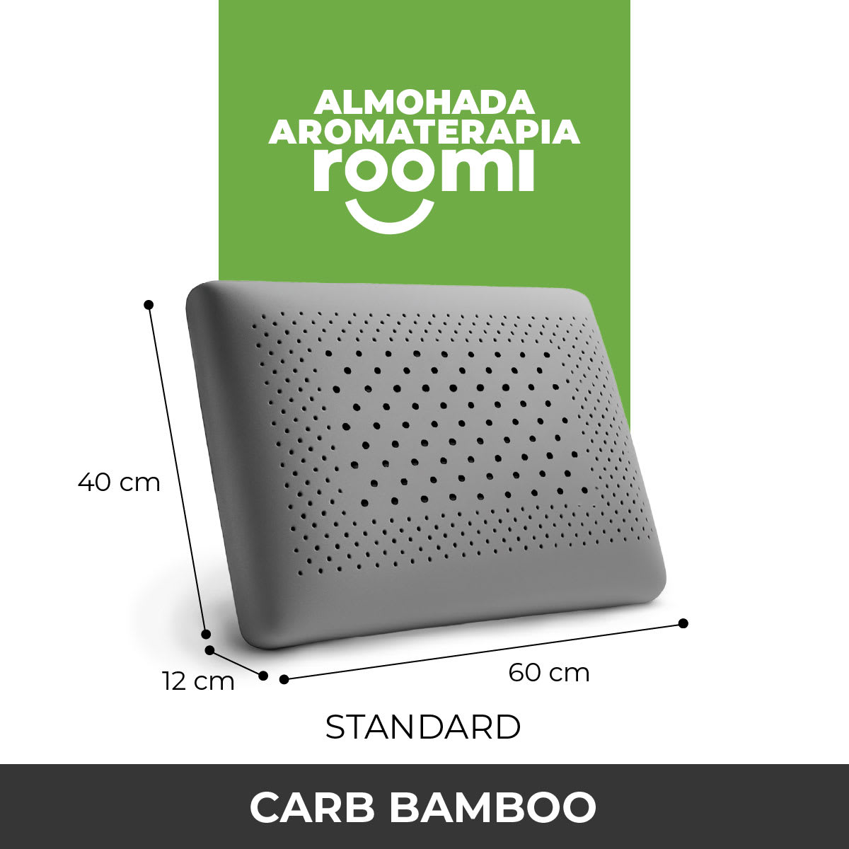 Almohada de Latex Sense Roomi Carb Bamboo