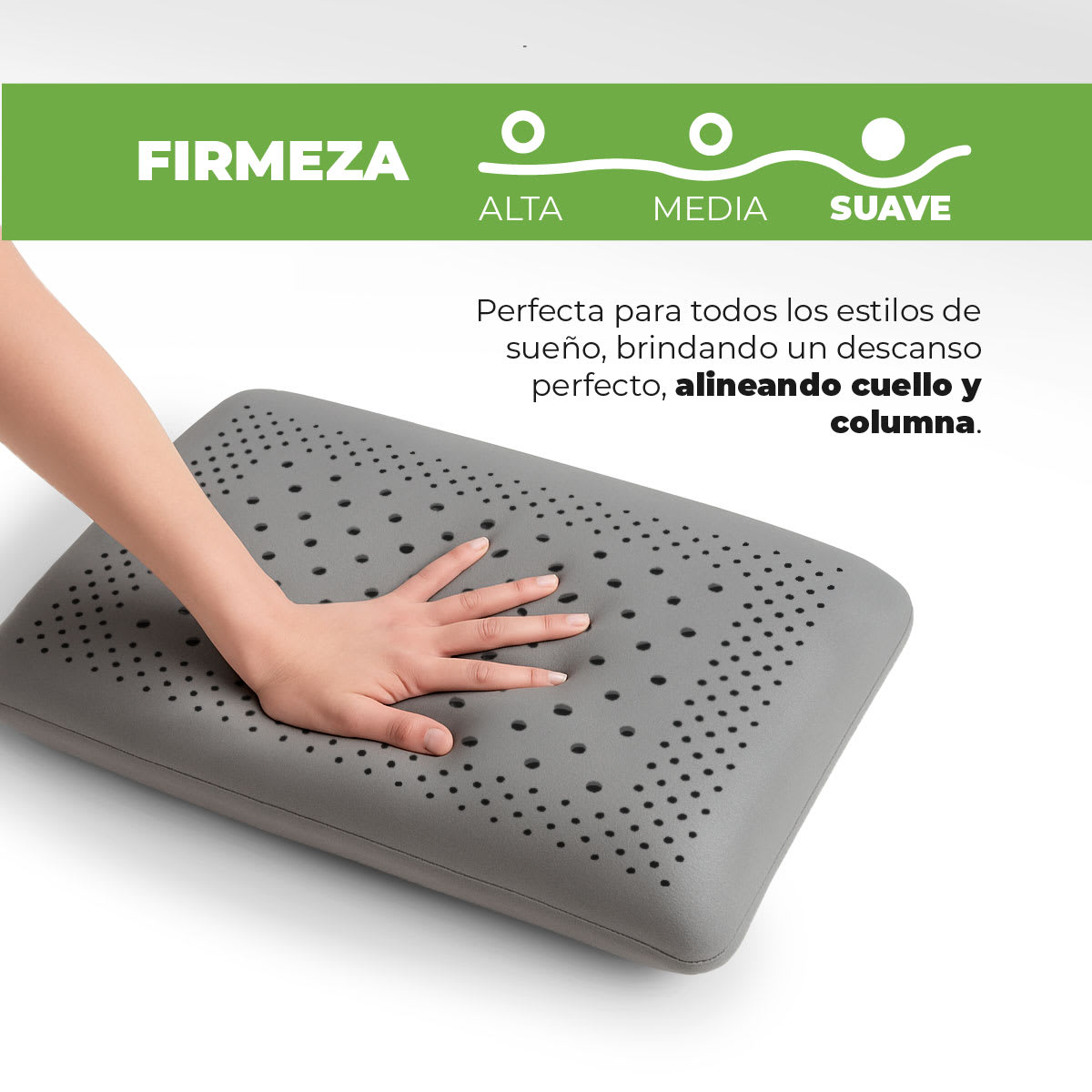 Almohada de Latex Sense Roomi Carb Bamboo