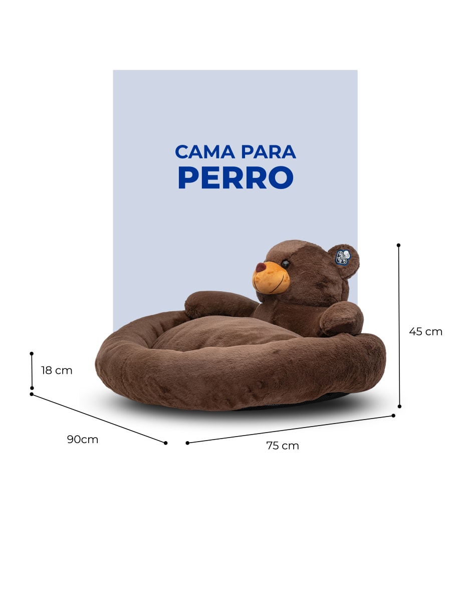 Cama Nido para Perro Spring Air - Diseño Oso de Peluche, Suave y Acogedor
