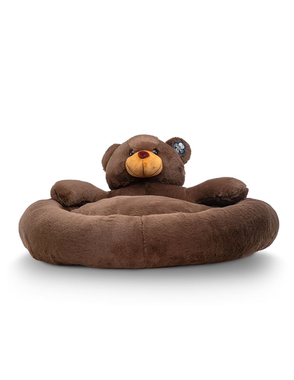Cama Nido para Perro Spring Air - Diseño Oso de Peluche, Suave y Acogedor