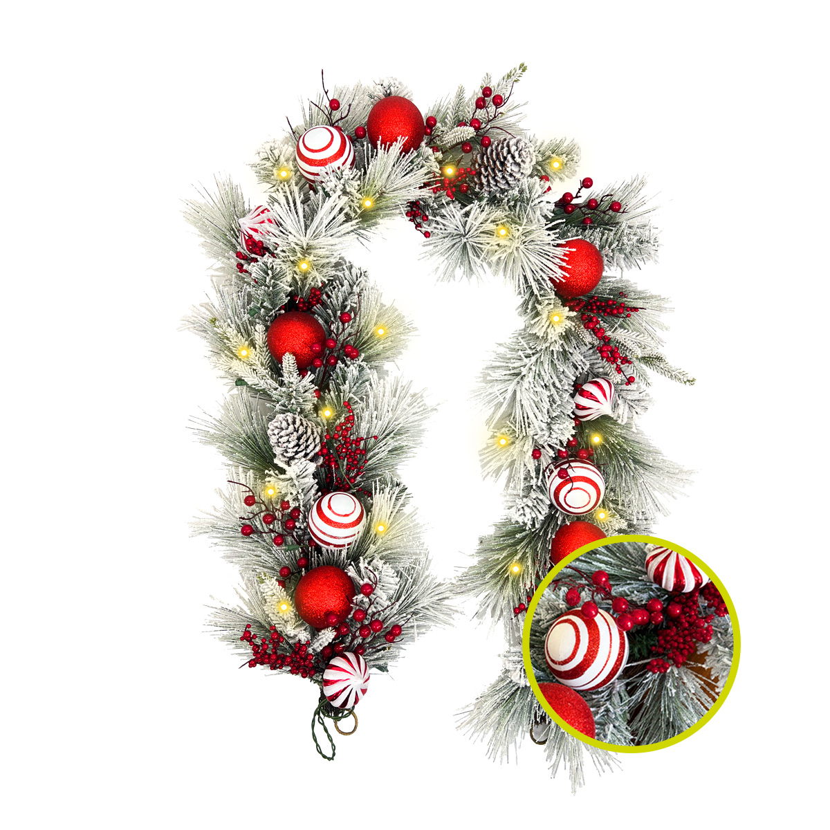 Esferas Rojas De Navidad